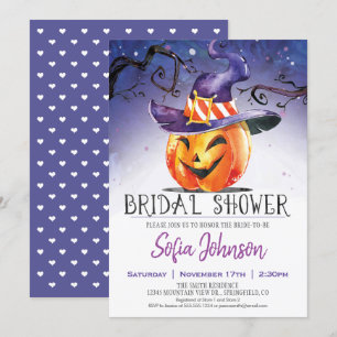 Halloween Bridal Shower Invitation