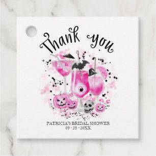Halloween Bridal Shower Thank You Favour Tags