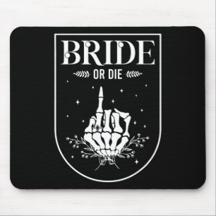 Halloween Bride Or Die Gothic Bachelorette Party M Mouse Mat