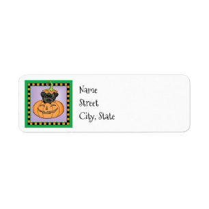 Halloween Brittany Label