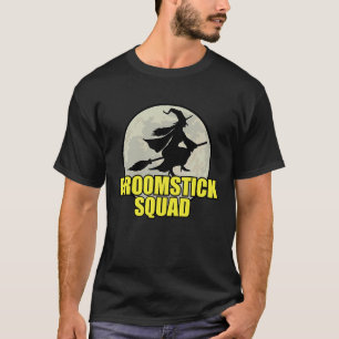 Halloween Broomstick Squad For Witches T-Shirt