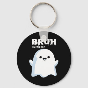 Halloween Bruh Ghost Boo Skull Pumpkin Boys Kids M Key Ring