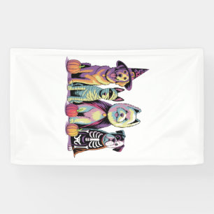 Halloween Brush Squad Dog Banner