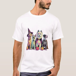 Halloween Brush Squad Dog T-Shirt