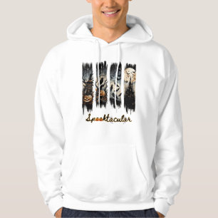 Halloween brushstroke 4 vertical panel hoodie