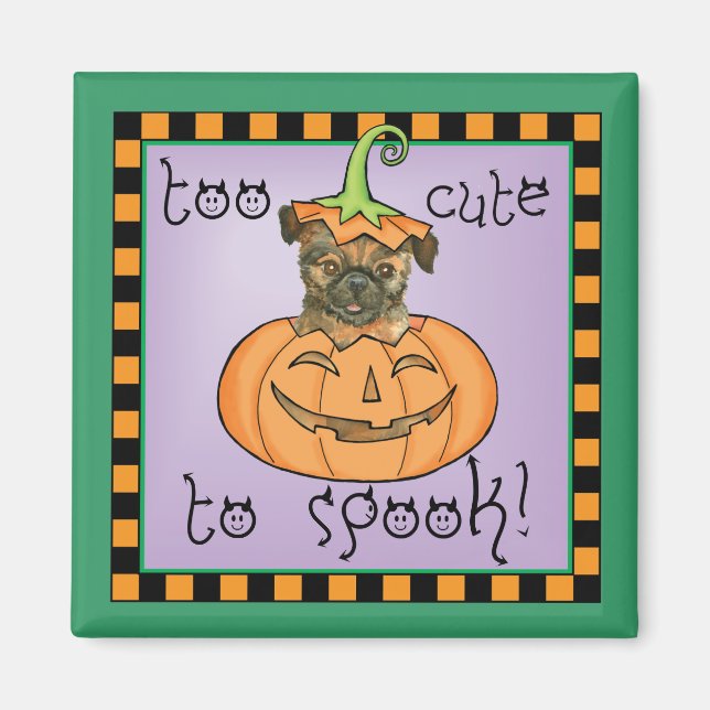 Halloween Brussels Griffon Magnet (Front)