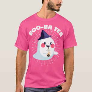 Halloween Bubble Tea Ghost Boo-Ba Tea Costume Prem T-Shirt