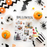 Halloween Bucket List | Watercolor Illustrations Holiday Postcard<br><div class="desc">Trendy watercolor hand drawn illustrations of Halloween favourites. Perfect for the holiday season. Can be transferred to any product Zazzle carries. We love Halloween and we're loading up on our best black, orange and Spooktacular fall designs. Halloween might just be the best holiday of the whole year. Sure, you don't...</div>