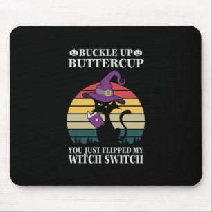Halloween Buckle Up Butter Cup Birthday Mouse Mat