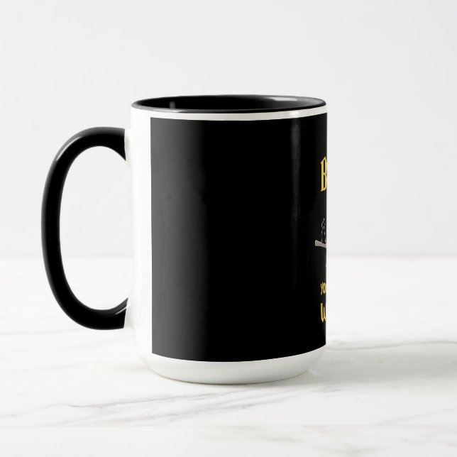 Halloween Buckle Up Buttercup Witch Switch Mug (Left)
