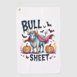 Halloween Bull Sheet,Funny Ghost Cow Golf Towel