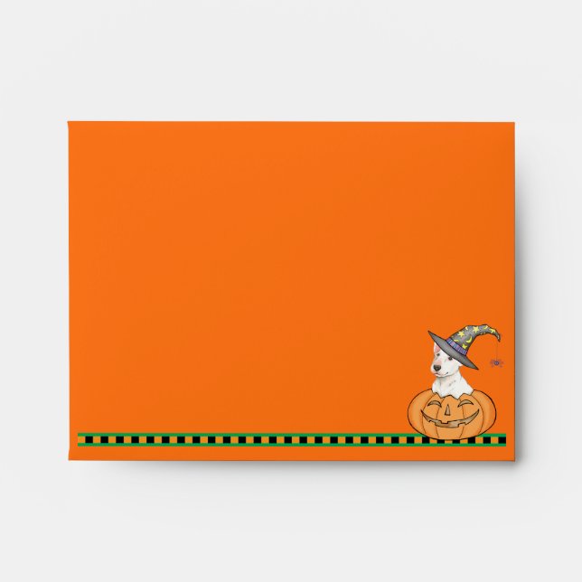 Halloween Bull Terrier Envelope (Front)