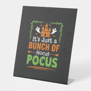 Halloween Bunch of Hocus Pocus Pedestal Sign