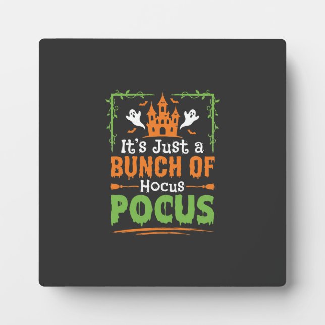 Halloween Bunch of Hocus Pocus Plaque (Front)