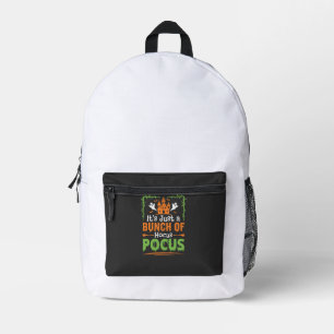 Halloween Bunch of Hocus Pocus Printed Backpack