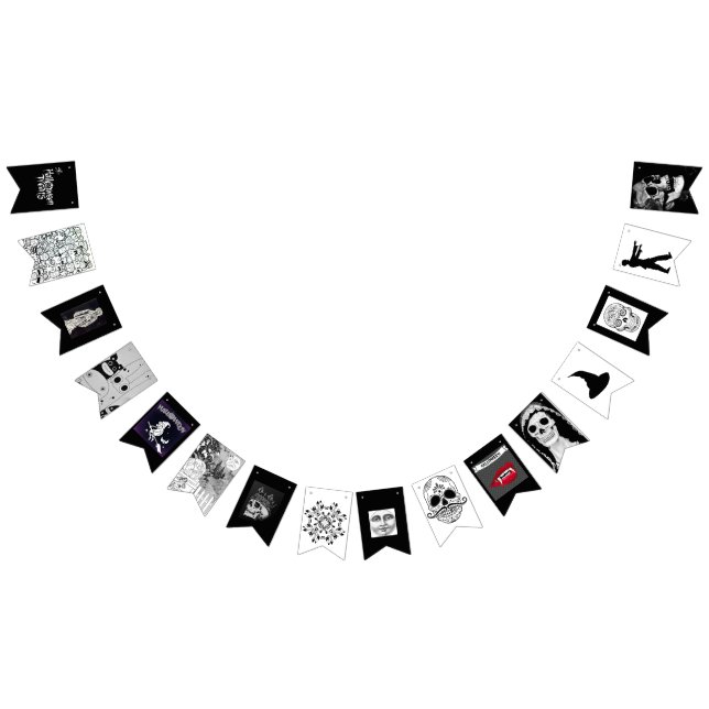 HALLOWEEN bunting banner (All)