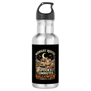 Halloween Bus Driver Midnight Route 532 Ml Water Bottle