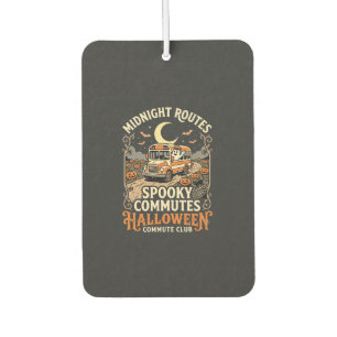 Halloween Bus Driver Midnight Route Car Air Freshener