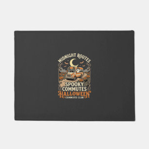 Halloween Bus Driver Midnight Route Doormat