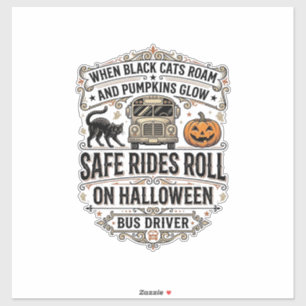 Halloween Bus Driver Spooky Vintage Engraving Shir