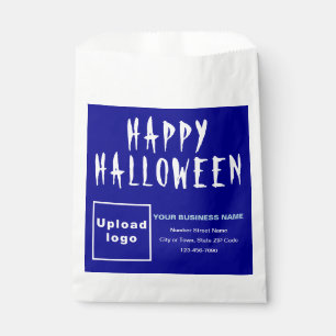 Halloween Business Blue Background Paper Bag