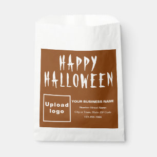 Halloween Business Brown Background Paper Bag