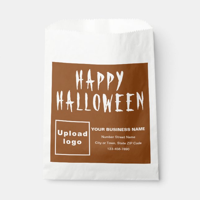 Halloween Business Brown Background Paper Bag (Front)