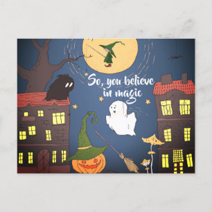 Halloween Business Mortgage Real Estate Thank You  Announcement Postcard