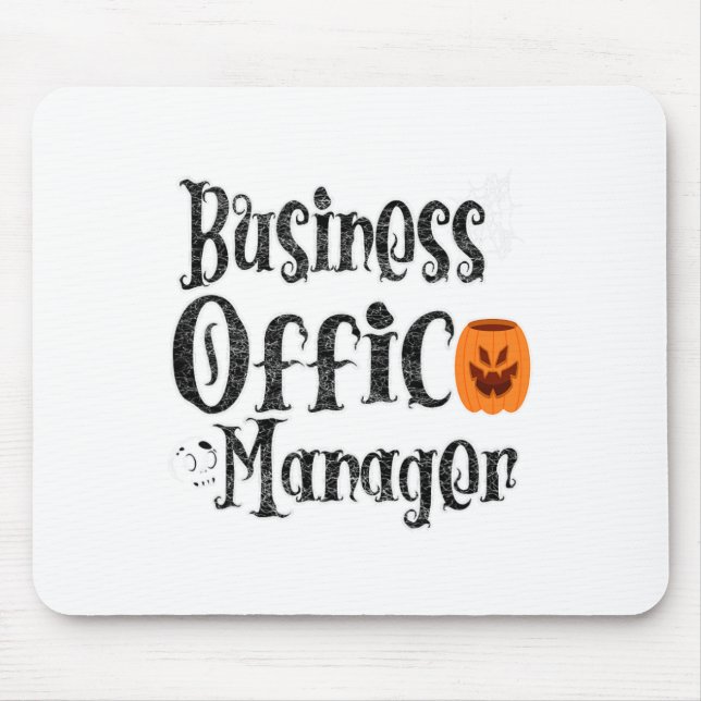 Halloween Business Office Manager Funny Front Pump Mouse Mat (Front)