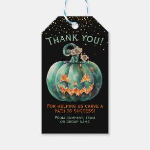 Halloween Business Pumpkin Gift Tags