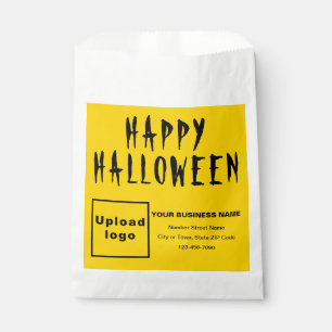 Halloween Business Yellow Background Paper Bag