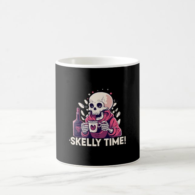 halloween but its skelly time coffee mug (Center)