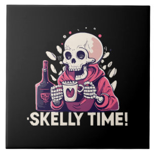 halloween but its skelly time tile
