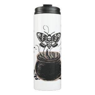 Halloween butterfly thermal tumbler