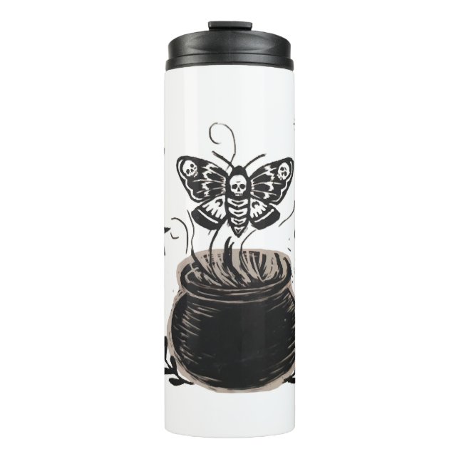 Halloween butterfly thermal tumbler (Front)