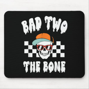 Halloween Byd Two The Bone Funny 2nd Birthday Skel Mouse Mat