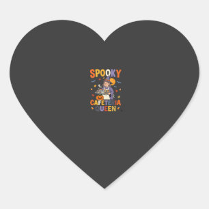 Halloween Cafeteria Queen Heart Sticker