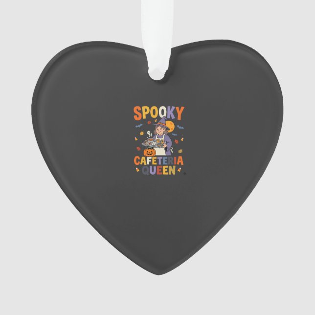Halloween Cafeteria Queen Ornament (Front)