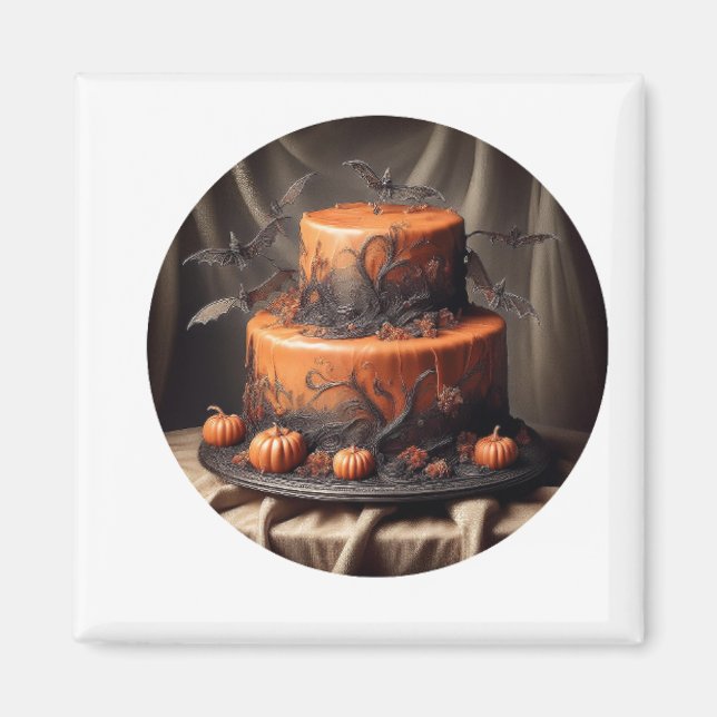 Halloween Cake Magnet (Front)