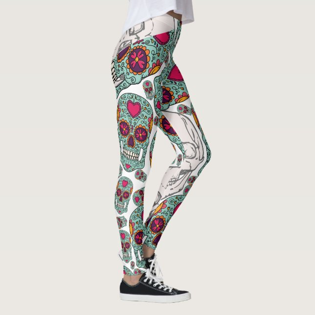 Halloween Calaveras Leggings  (Right)
