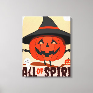 Halloween Call of Spirit Canvas Print