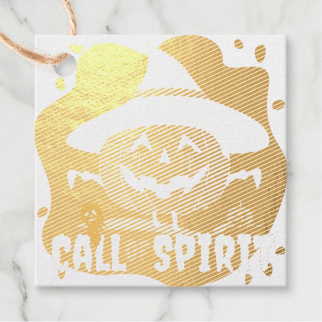 Halloween Call of Spirit Favour Tags (Front)