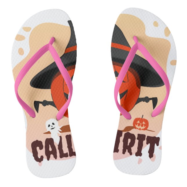 Halloween Call of Spirit Flip Flops (Footbed)
