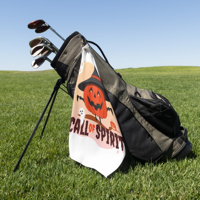 Halloween Call of Spirit Golf Towel (Green)