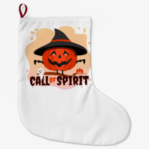 Halloween Call of Spirit Large Christmas Stocking
