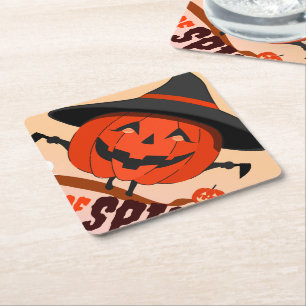 Halloween Call of Spirit Paper Coaster