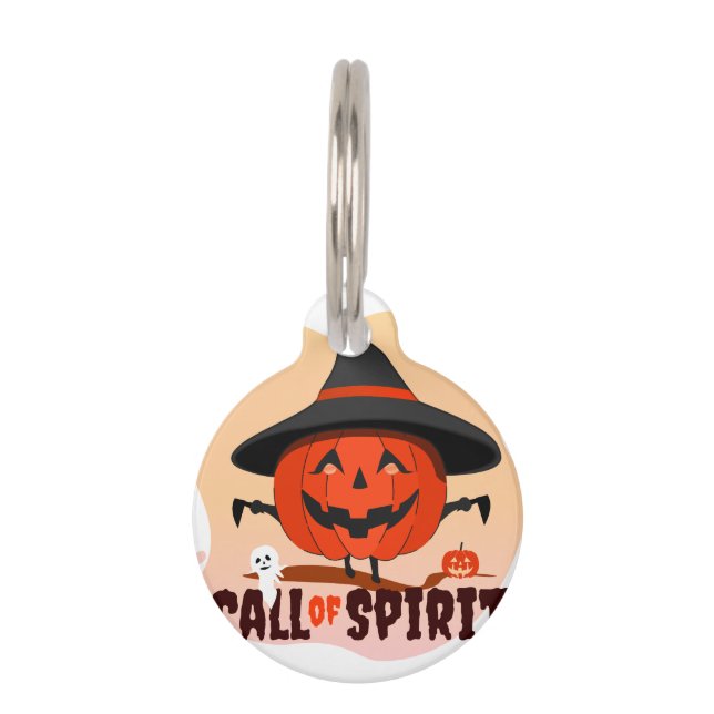 Halloween Call of Spirit Pet Tag (Front)