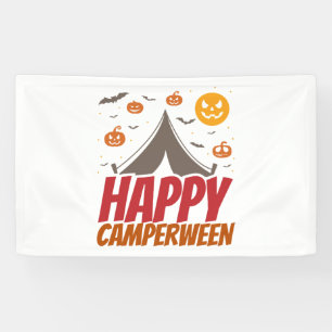 Halloween Camper Camping Outdoor Banner