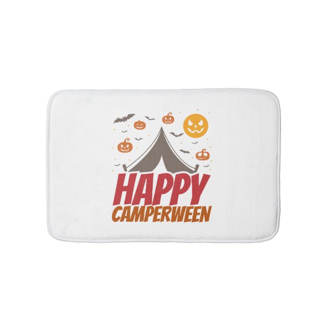 Halloween Camper Camping Outdoor Bath Mat (Front)