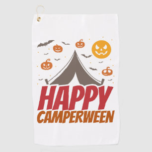 Halloween Camper Camping Outdoor Golf Towel